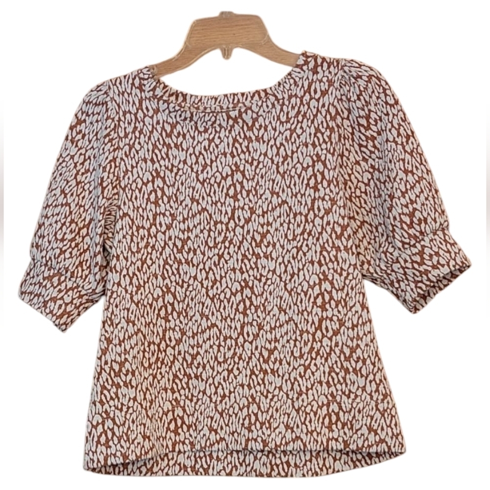 Loft Animal Print Top - Picture 4 of 6